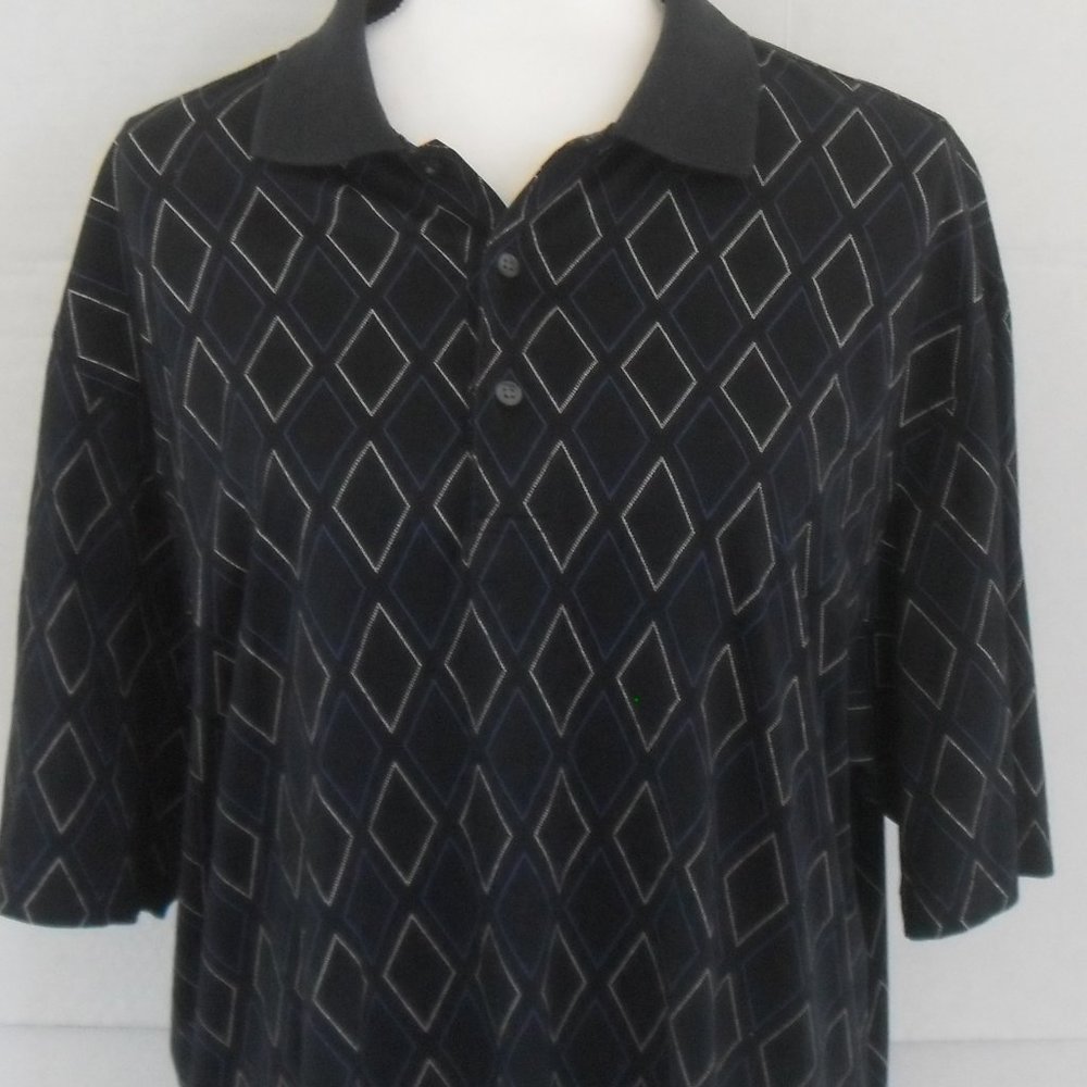 Austin Reed Blue Diamond Polo - Picture 4 of 6